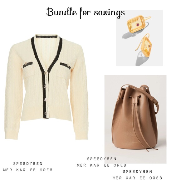 MANSUR GAVRIEL Biscotti Tan Drawstring Champagne Bucket Bag Purse - Picture 14 of 15